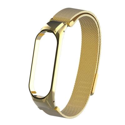 Сетчатый браслет Metal Mesh для Xiaomi Mi Band 4 Gold (Золотой)