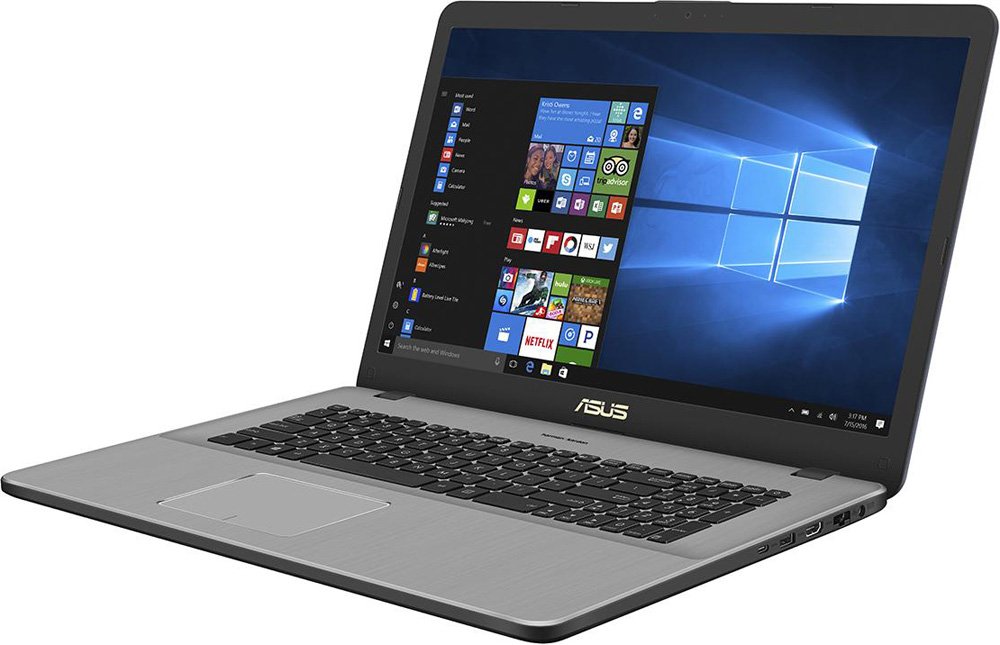 Ноутбук Asus N705UD-GC014T ( Intel Core i5 7200U/8Gb/1000Gb HDD/nVidia GeForce GTX 1050/17,3"/1920x1080/Нет/Windows 10) Темно-серый