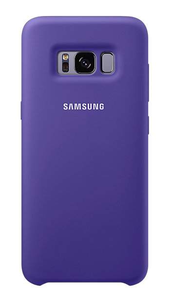 Силиконовая накладка Silicon Silky And Soft-Touch Finish для Samsung Galaxy S8 Пурпурный