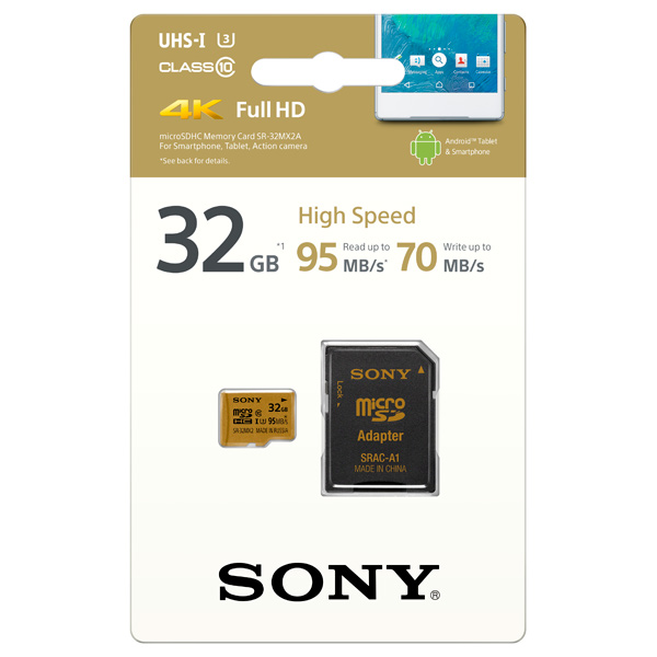  Sony Micro SDHC 32GB Class 10 Переходник в комплекте (SR-32MX2A/NT)