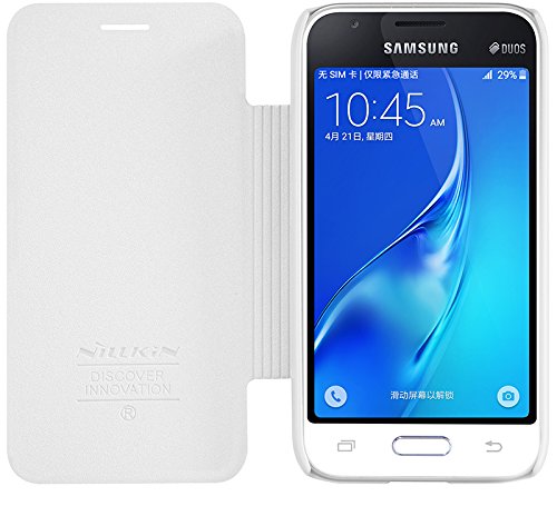 Чехол-книжка Nillkin Sparkle для Samsung Galaxy J1 Mini White