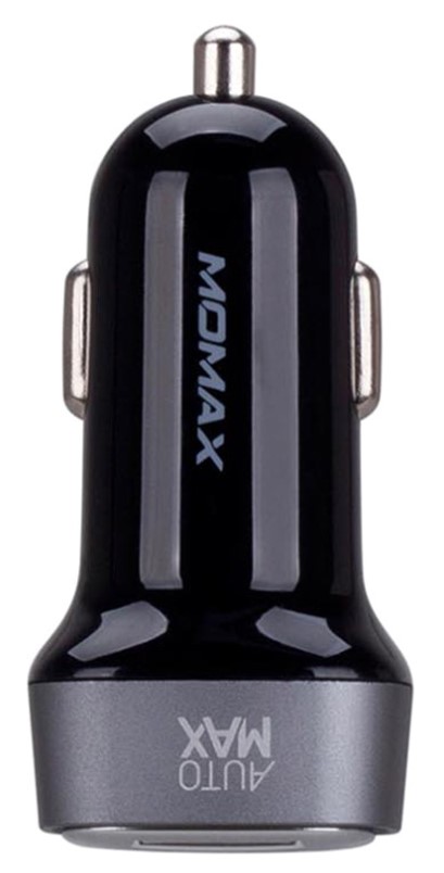 Автомобильная зарядка Momax Polar Light Series Car Charger 3,4A Черный
