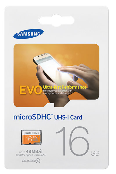 Карта памяти Samsung Micro SDHC EVO 16GB Class 10 Без переходника (MB-MP16D/EU)