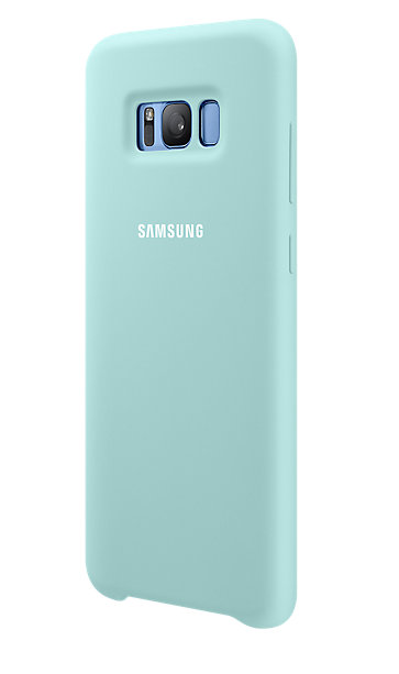 Силиконовая накладка Silicon Silky And Soft-Touch Finish для Samsung Galaxy S8 Plus Синий