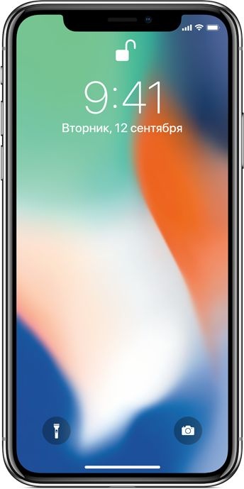 Смартфон Apple iPhone X (Как новый) 64GB Серебристый