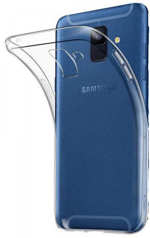 Силиконовая накладка Silicon для Samsung Galaxy A6 (2018) Прозрачный
