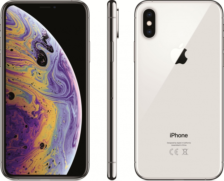 Смартфон Apple iPhone Xs Dual Sim 64GB Silver (Серебристый)