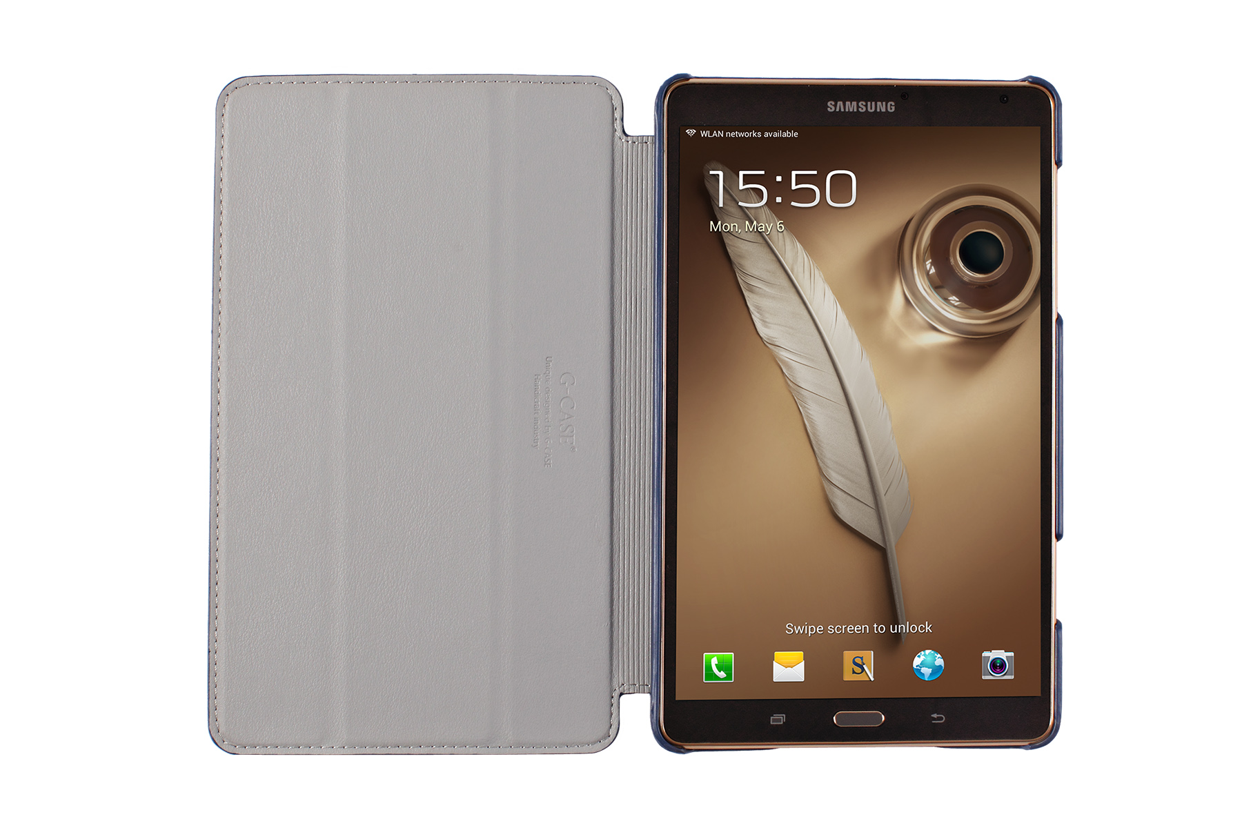 Чехол-книжка G-Case Slim Premium для Samsung Galaxy Tab S 8.4 Черный/синий