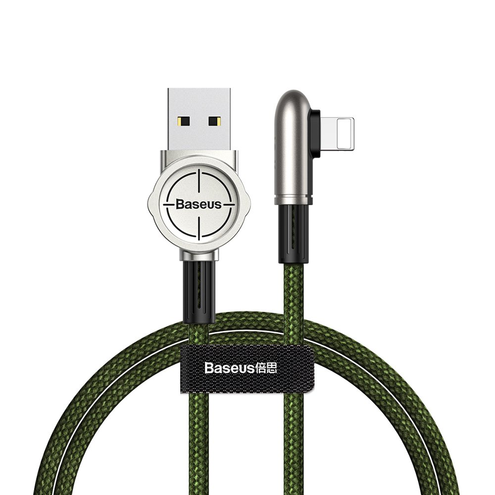 Кабель Lightning Baseus CALCJ-A06 Exciting Mobile Game Cable USB For iP 2.4A 1м Green (Зеленый)