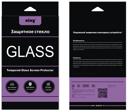 Защитное стекло Ainy (0,33mm) 9H для Apple iPhone 4/4S Прозрачный