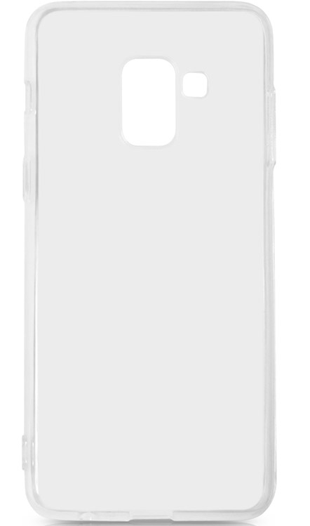 Силиконовая накладка Silicon для Samsung Galaxy A8 (2018) Серый