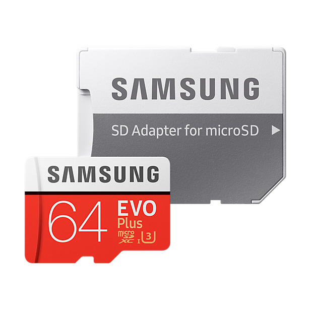 Карта памяти Samsung Micro SDXC Evo Plus 64GB Class 10 Переходник в комплекте (MB-MC64)