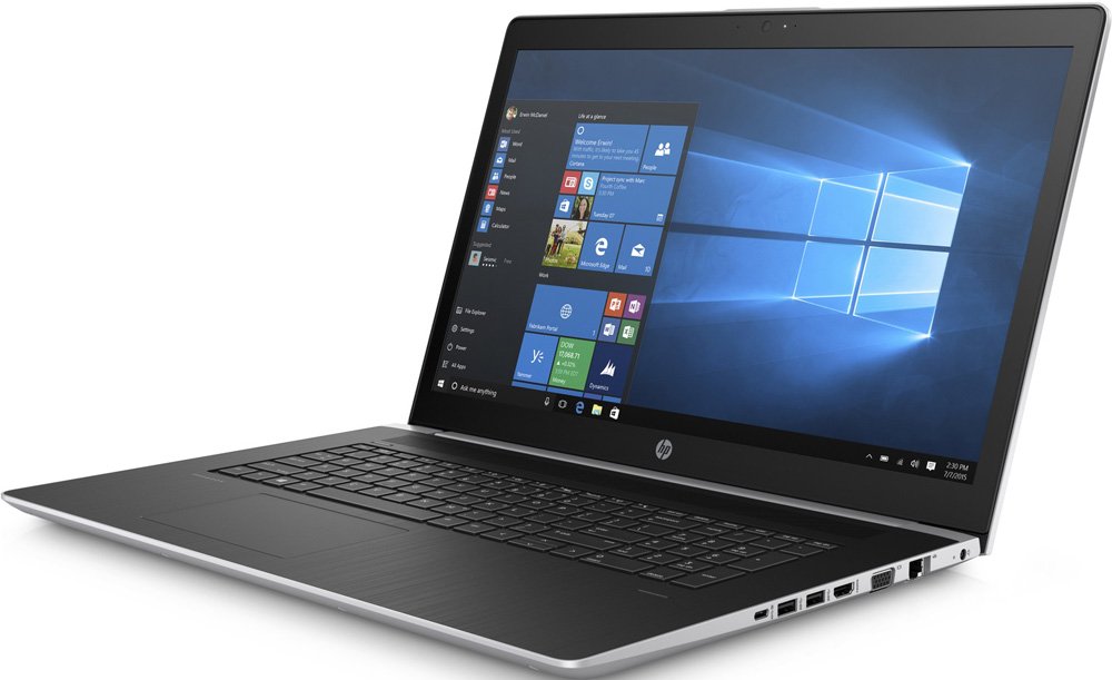 Ноутбук HP ProBook 470 G5 ( Intel Core i7 8550U/16Gb/512Gb SSD/nVidia GeForce 930MX/17,3"/1920x1080/Нет/Windows 10 Professional) Серебристый