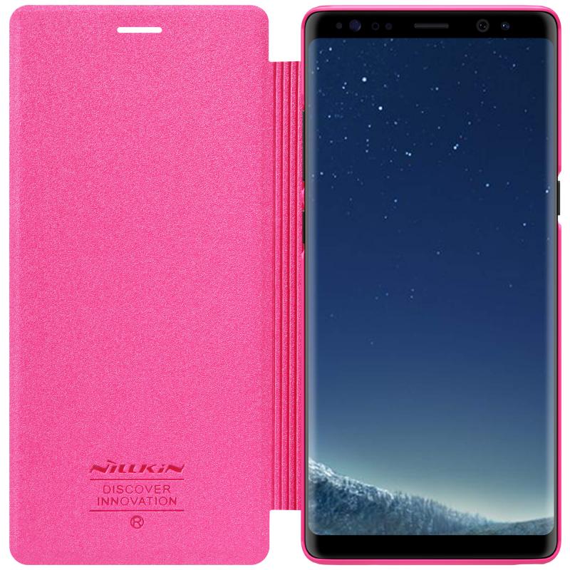 Чехол-книжка Nillkin Sparkle для Samsung Galaxy Note 8 Pink