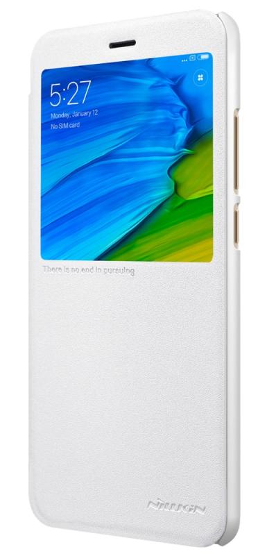 Чехол-книжка Nillkin Sparkle для Xiaomi Redmi Note 5 Белый