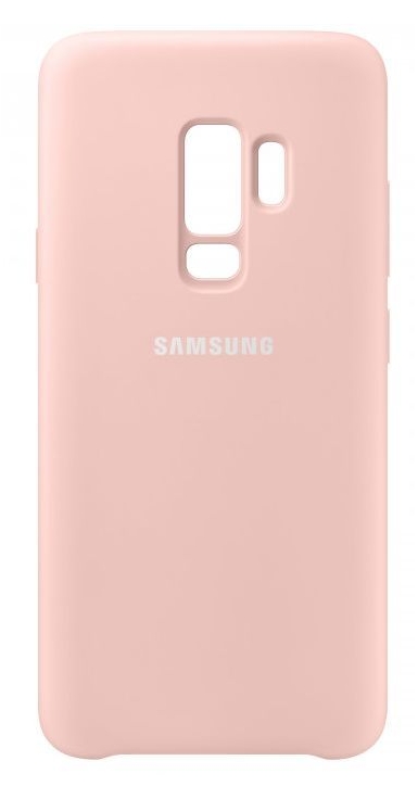 Силиконовая накладка Silicon Silky And Soft-Touch Finish для Samsung Galaxy S9+ Розовый