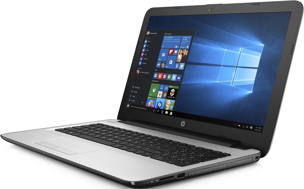 Ноутбук HP 15-ba591ur ( AMD A6 7310/4Gb/500Gb HDD/AMD Radeon R4/15,6"/1920x1080/Нет/Windows 10) Серебристый/белый