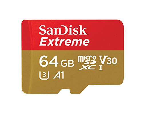 Карта памяти SanDisk Micro SDXC Extreme 64GB Class 10 Переходник в комплекте (SDSQXAF-064G-GN6MA)