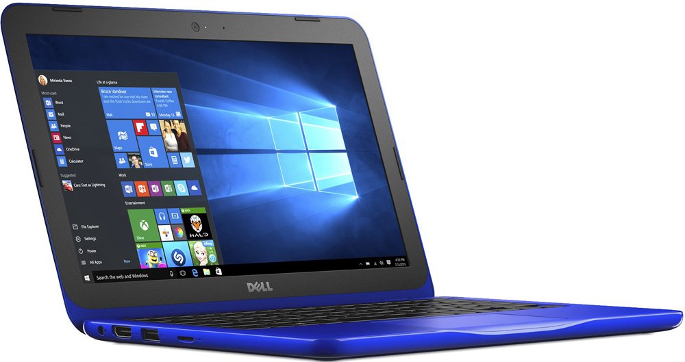 Ноутбук Dell Inspiron 3180 ( AMD A9 9420e/4Gb/128Gb SSD/AMD Radeon R5/11,6"/1366x768/Нет/Windows 10) Синий