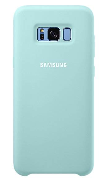 Силиконовая накладка Silicon Silky And Soft-Touch Finish для Samsung Galaxy S8 Plus Синий
