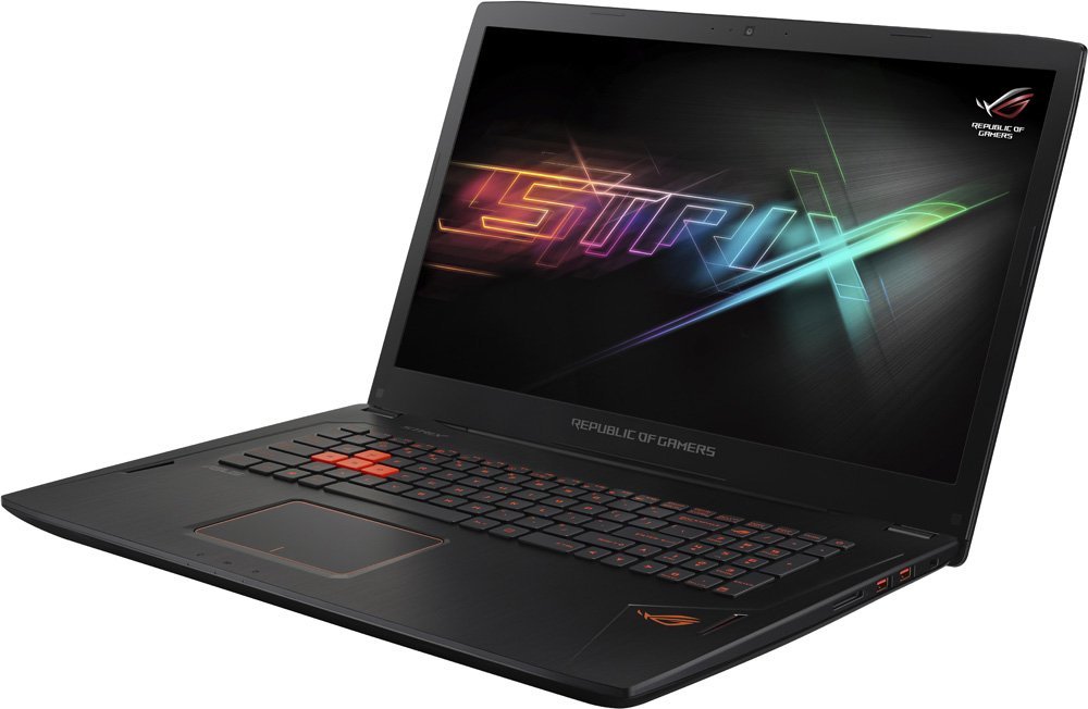Игровой ноутбук Asus ROG Strix GL702VM-GC004T ( Intel Core i7 6700HQ/8Gb/1000Gb HDD/128Gb SSD/nVidia GeForce GTX 1060/17,3"/1920x1080/Нет/Windows 10 Home) Черный