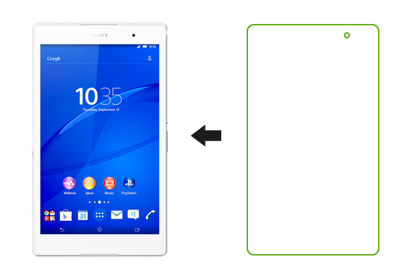 Защитное стекло Ainy (0,33mm) 9H для Sony Xperia Tablet Z3 Compact Прозрачный