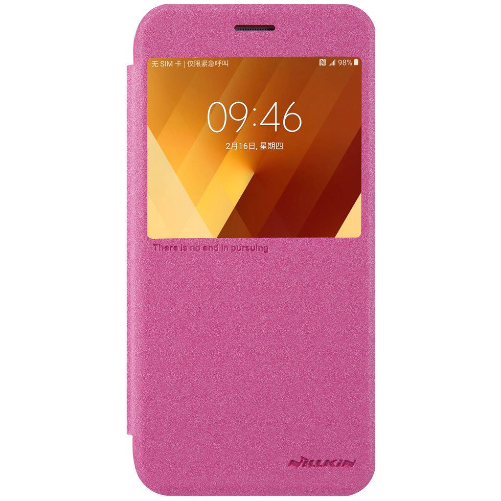Чехол-книжка Nillkin Sparkle для Samsung Galaxy A7 (2017) Pink