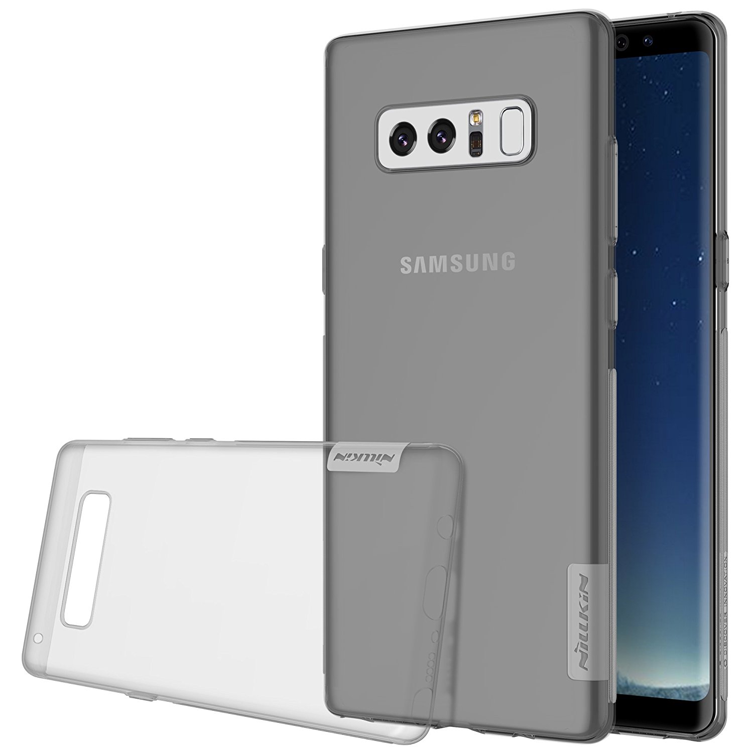 Силиконовая накладка Nillkin Nature для Samsung Galaxy Note 8 Серый
