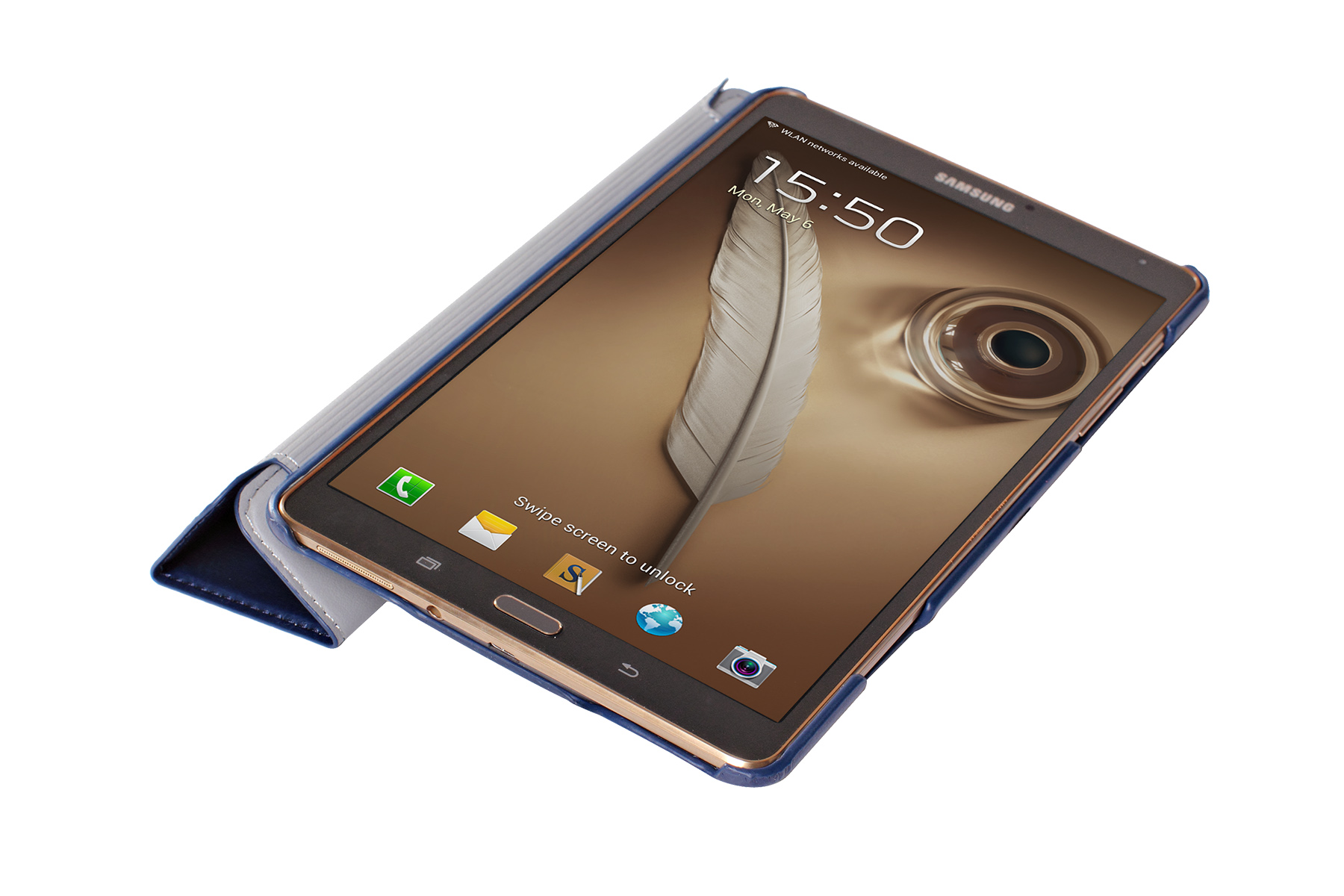 Чехол-книжка G-Case Slim Premium для Samsung Galaxy Tab S 8.4 Черный/синий