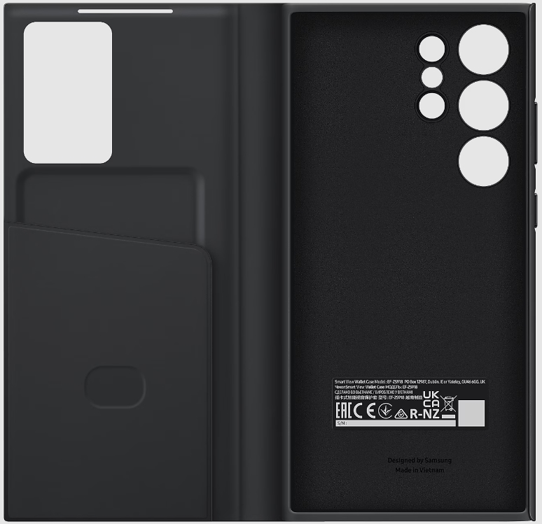 Чехол-книжка Samsung Smart View Wallet Case для  Galaxy S23 Ultra Черный