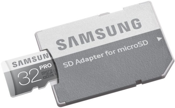 Карта памяти Samsung Micro SDHC PRO 32GB Class 10 Переходник в комплекте (MB-MG32EA/RU)