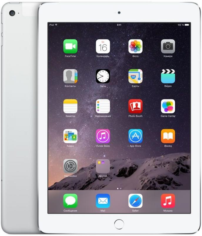 Планшет Apple iPad Air 2 Wi-Fi + Celluar 64GB Silver