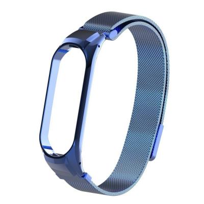 Сетчатый браслет Metal Mesh для Xiaomi Mi Band 4 Blue (Синий)