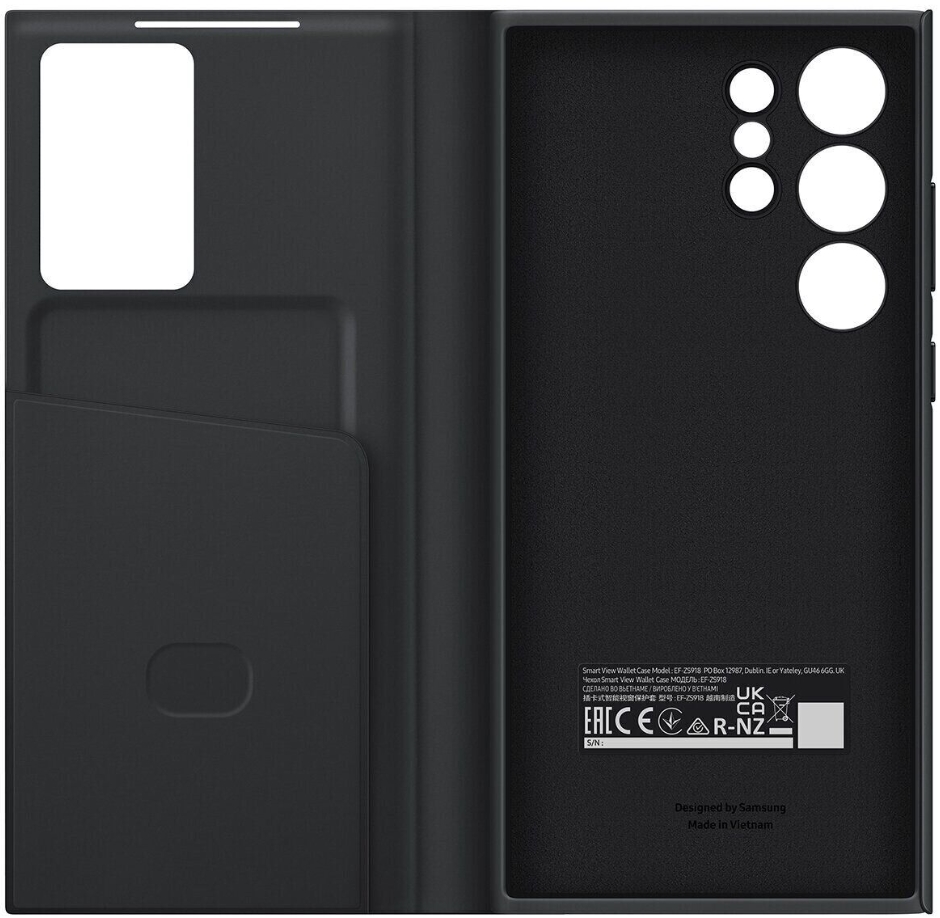 Чехол-книжка Smart View Wallet Case для Samsung Galaxy S23 Ultra Black (Черный)