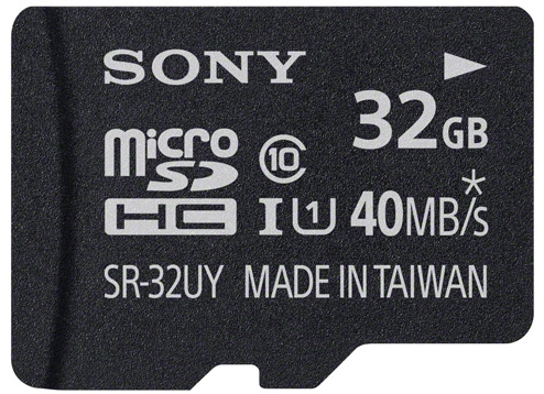 Карта памяти Sony Micro SDHC 32GB Class 10 Переходник в комплекте (SR-32UYA/T1)