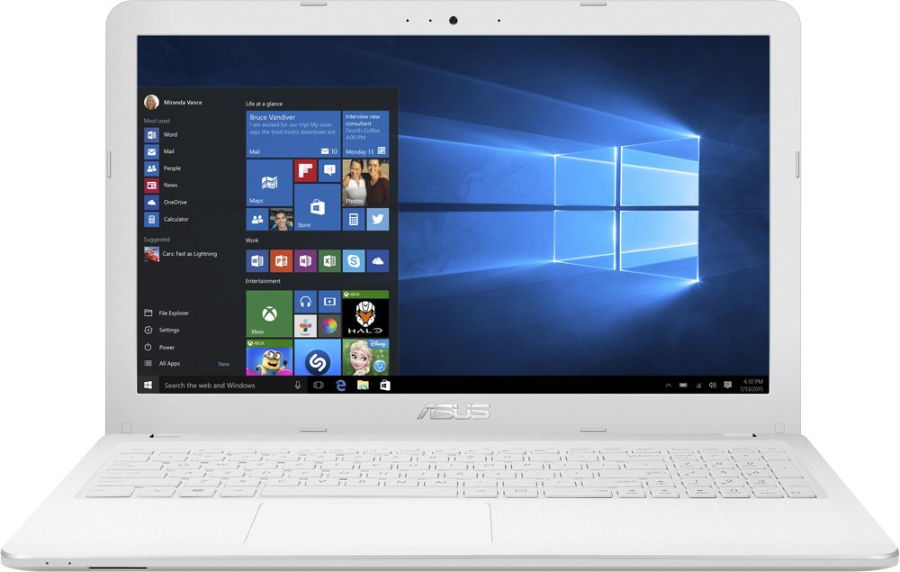 Ноутбук Asus X540LJ-XX757T ( Intel Core i3 5005U/6Gb/500Gb HDD/nVidia GeForce 920M/15,6"/1366x768/Нет/Windows 10)/Белый