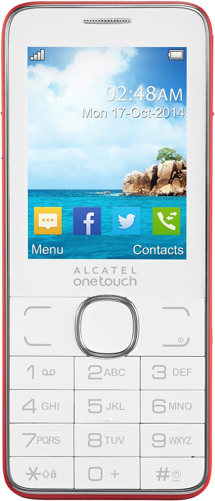 Мобильный телефон Alcatel OT2007D Dual Sim White Red