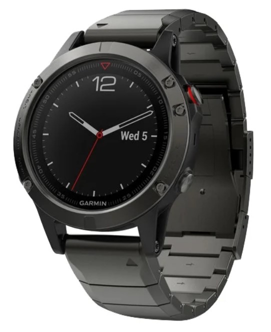 Умные часы Garmin Fenix 5 Sapphire Серый с металлическим браслетом