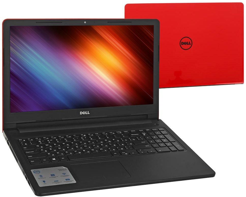 Ноутбук Dell Inspiron 3567 ( Intel Core i3 6006U/4Gb/500Gb HDD/Intel HD Graphics 520/15,6"/1366x768/DVD-RW/Windows 10) Красный
