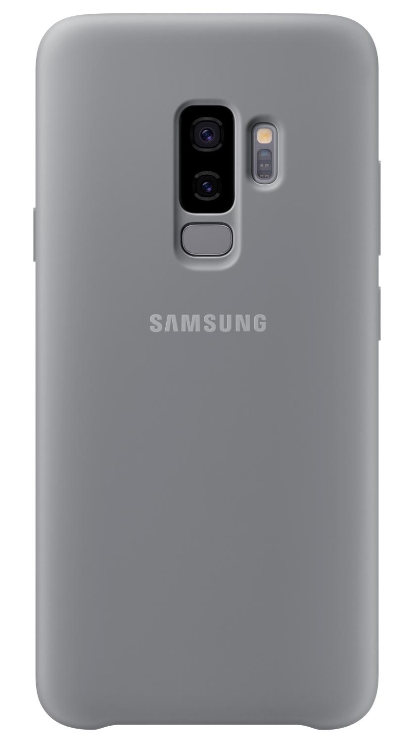 Силиконовая накладка Silicon Silky And Soft-Touch Finish для Samsung Galaxy S9+ Серый