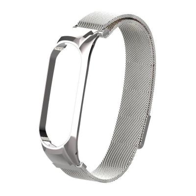 Сетчатый браслет Metal Mesh для Xiaomi Mi Band 4 Silver (Серебристый)