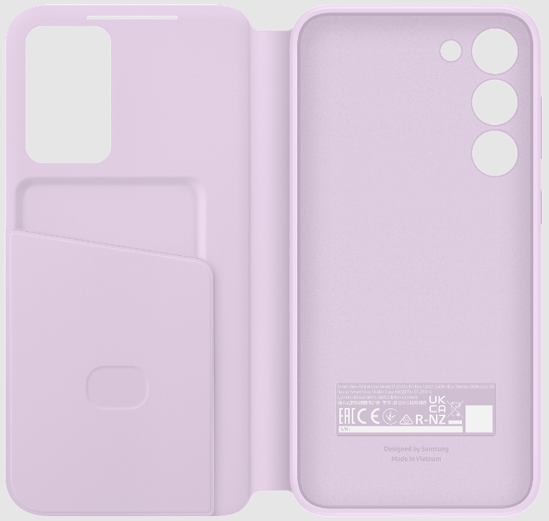 Чехол-книжка Samsung Smart Clear View Cover для Samsung Galaxy S23 Plus Светло-лиловый