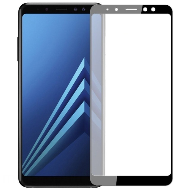 Защитное стекло 3D Glass (0,33mm) 9H для Samsung Galaxy A7 (2018) Черный