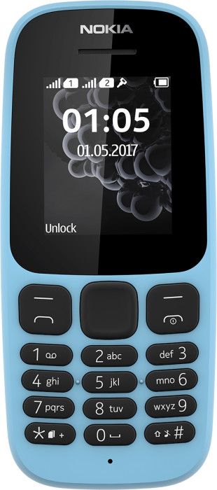 Мобильный телефон Nokia 105 (2017) Dual Sim Синий