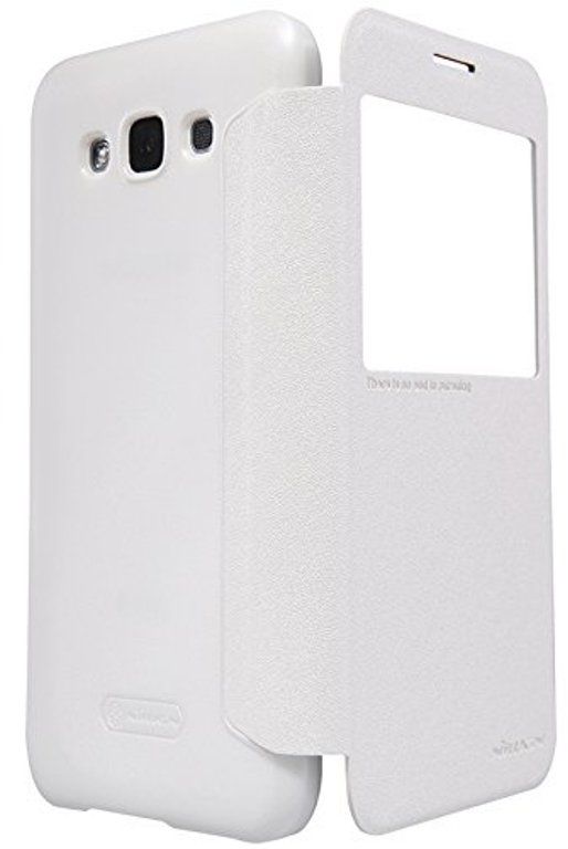 Чехол-книжка Nillkin Sparkle для Samsung Galaxy E7/E700 Белый