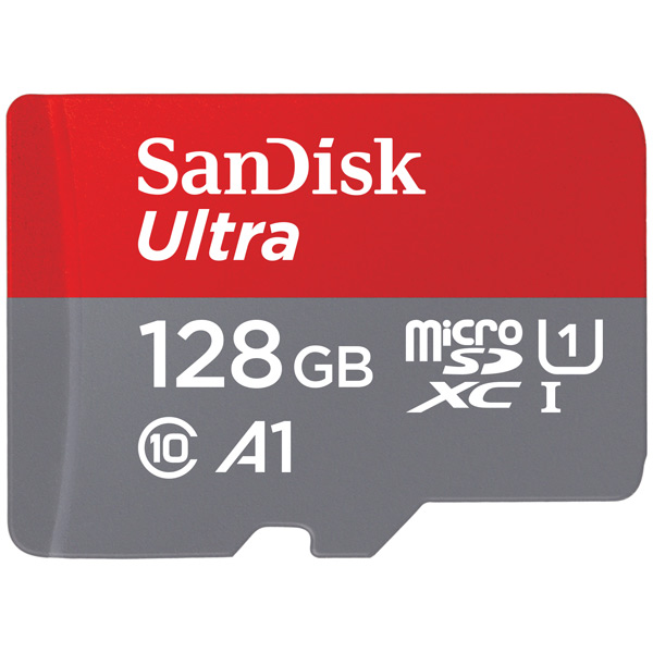 Карта памяти SanDisk Micro SDXC Ultra 128GB Class 10 Переходник в комплекте (SDSQUAR-128G-GN6MA)