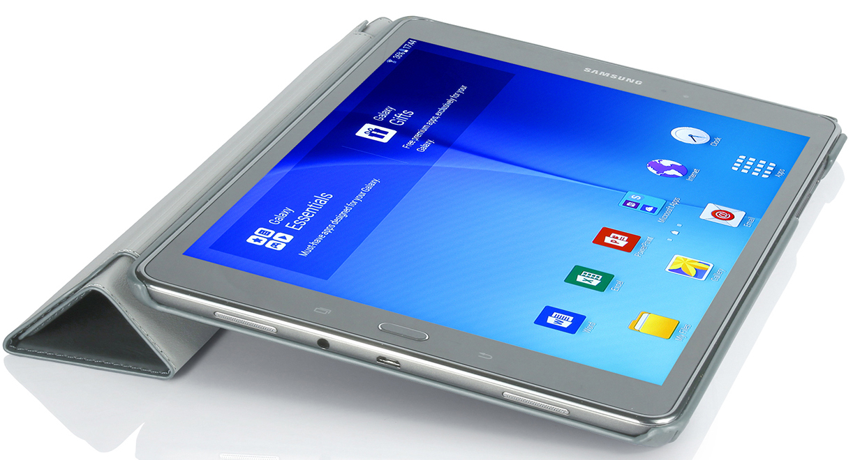 Чехол-книжка G-Case Slim Premium для Samsung Galaxy Tab A 9.7 Silver