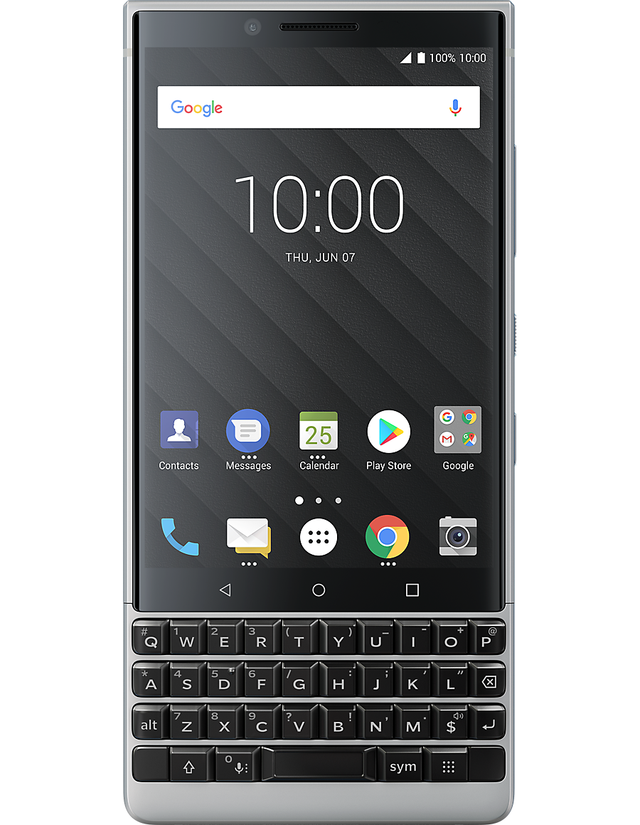 Смартфон BlackBerry KEY2 Dual Sim 128GB Серебристый