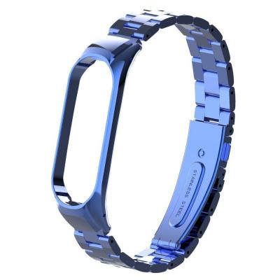 Ремешок Metal Strap для Xiaomi Mi Band 4 Blue (Синий)