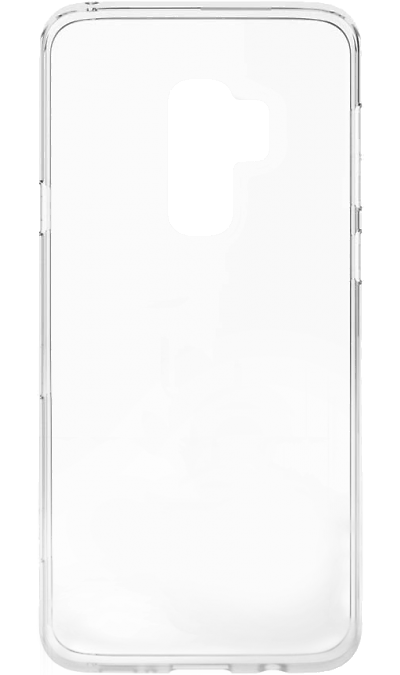 Силиконовая накладка Silicon для Samsung Galaxy S9+ Прозрачный